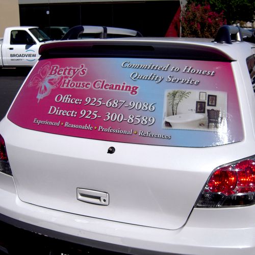 Perforated Back Window Graphics
