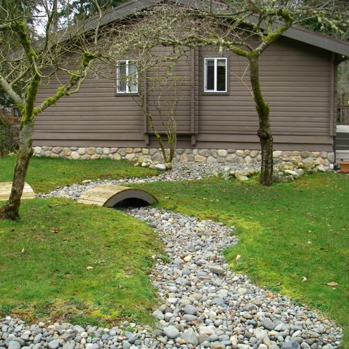 Dry streams,  storm water control