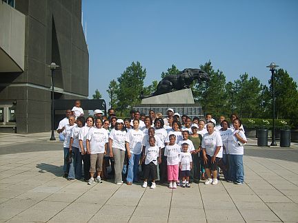 Members of the Betts Family Reunion enjoying their