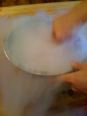 Liquid nitrogen ice cream!
