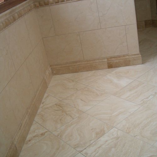 Travertine looks great when its installed by a pro
