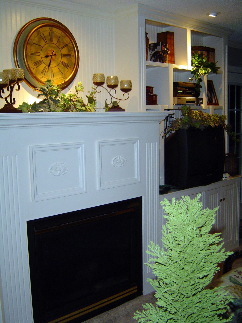 Custom Built Mantle Built-in.