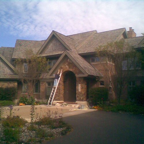 Exterior painting.