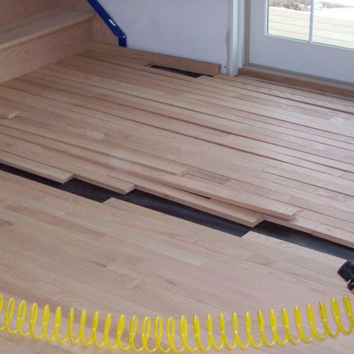 Installing your unfinished hardwood flooring...