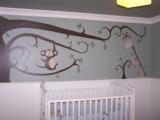 Mural I designed and hand painted for a nursery. B
