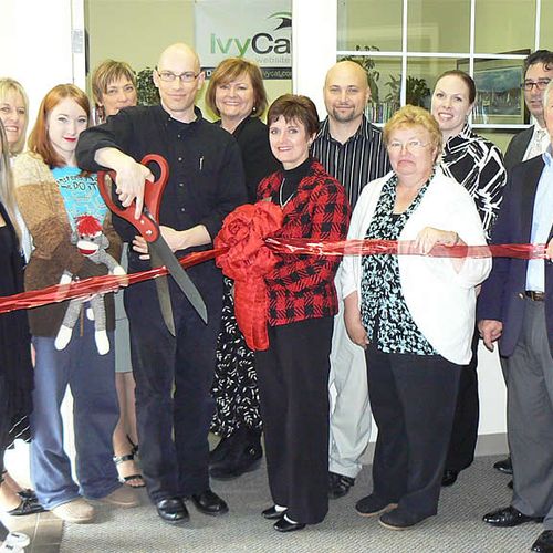 Our Ribbon Cutting ceremony with the Gig Harbor Ch
