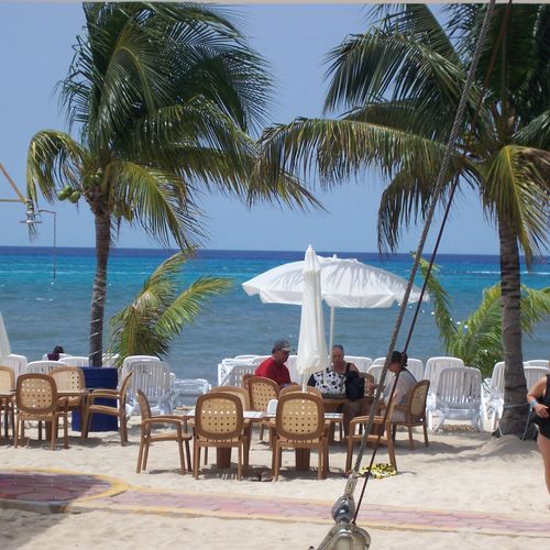 Beach view in Cozumel Mexico