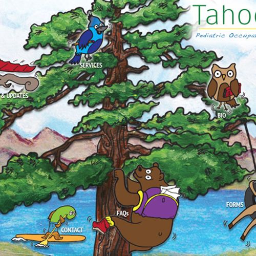 Illustrated website I built. http://www.tahoeot.co