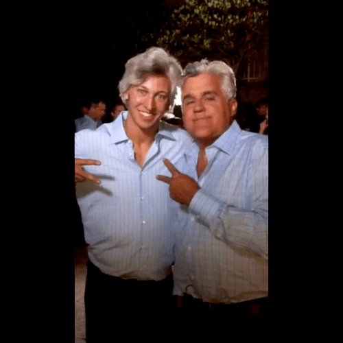 body double for Jay Leno, shooting for The Tonight