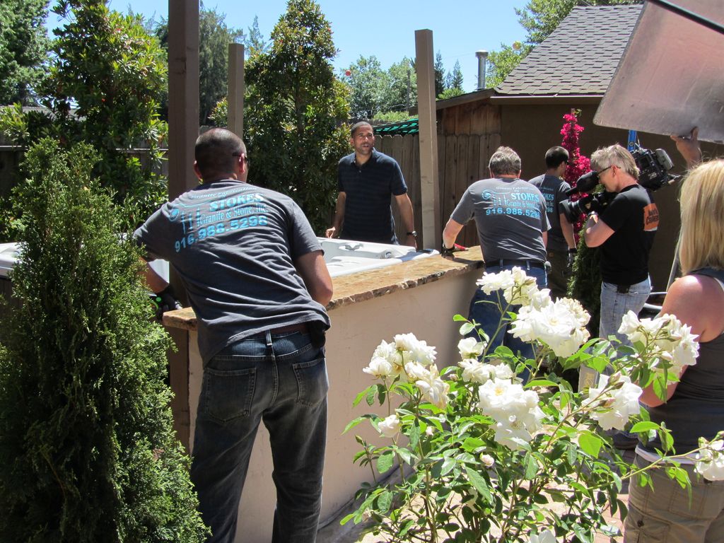 Mike Stokes & Mike Manalo installing a bar top ons