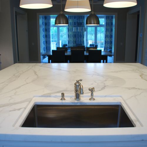 We restore counter tops of all types of stone, ret