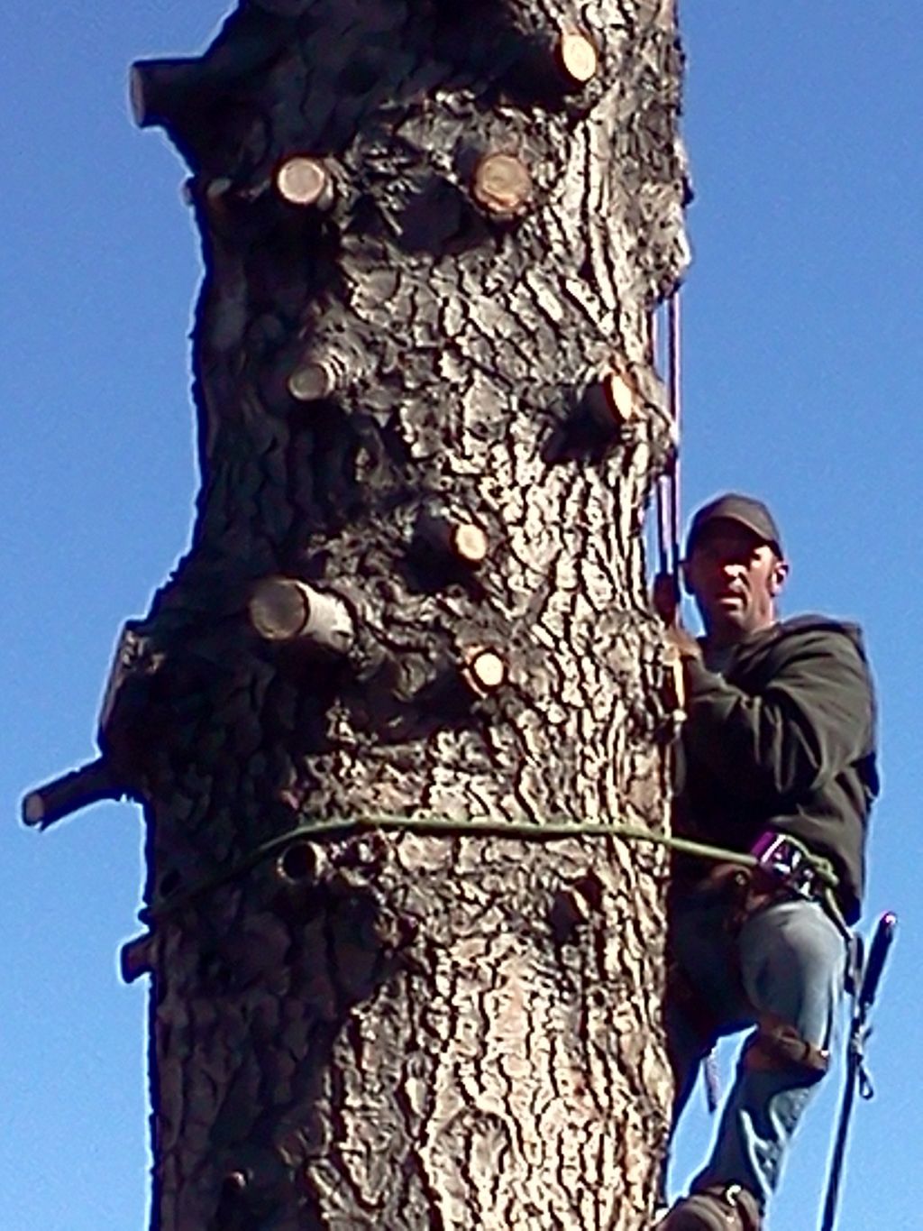 Owner, Kurtis Schurger, in process of an 80 ft. Wh