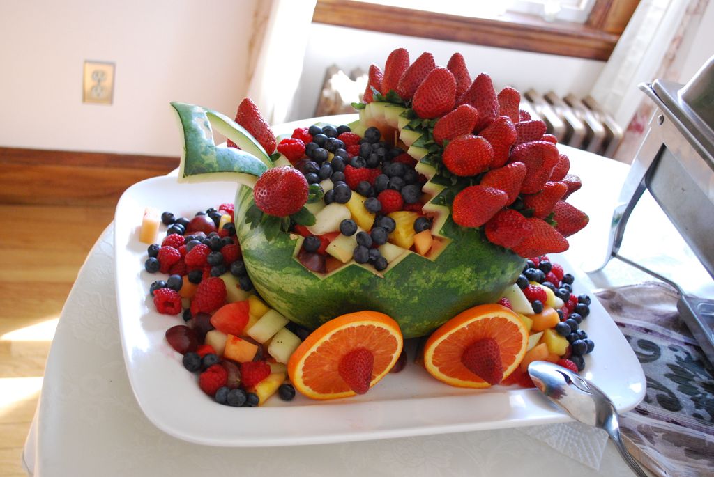 Fruit Salad in a baby carriage