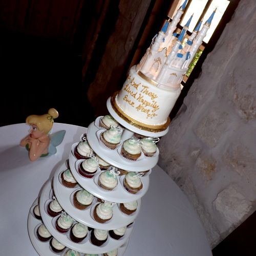 Disney Wedding Cupcake Tower