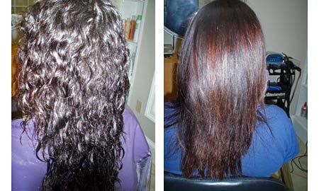 Brazilian Blowout Before and After