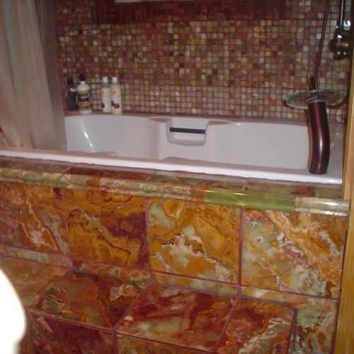 whirlpool tub with tile around