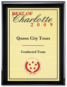 Voted Best of Charlotte tours in 2009 @ queencityt