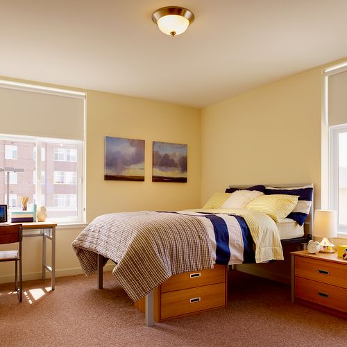 student housing apartment bedroom