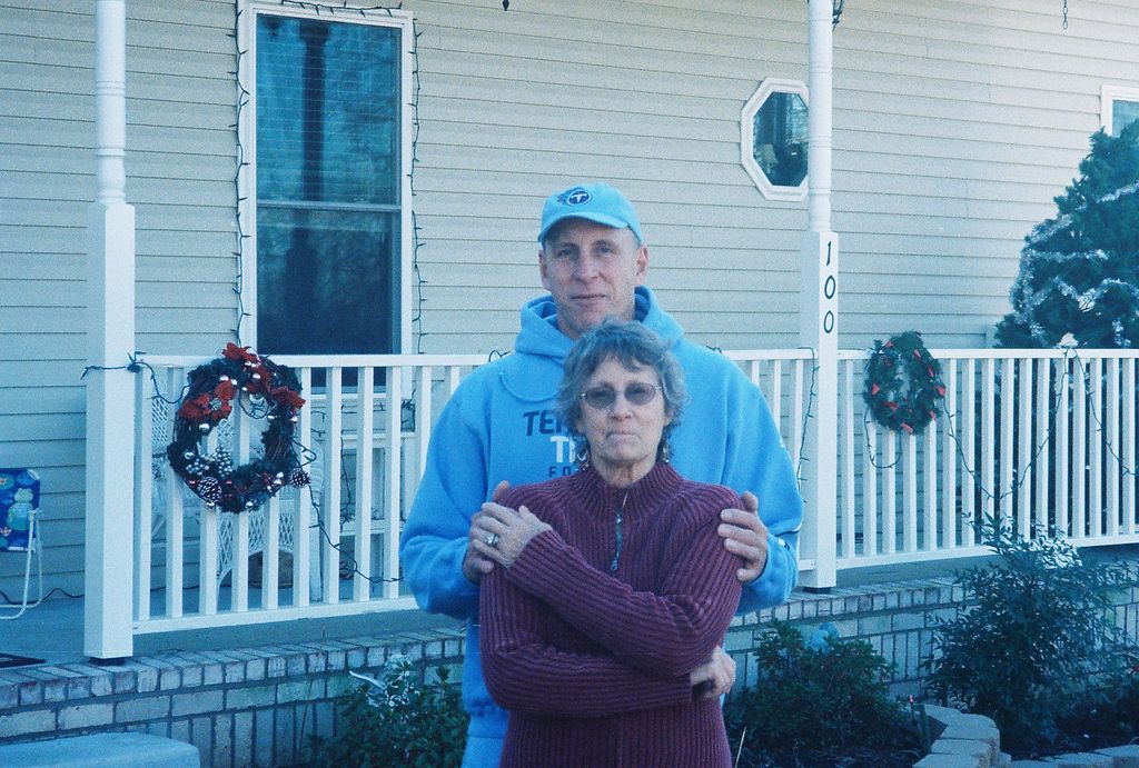 Christmas 2008 with my mom in North Henderson vill