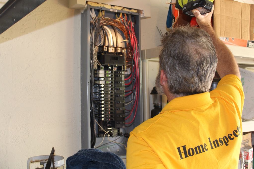 Electrical Panel, cover removed.