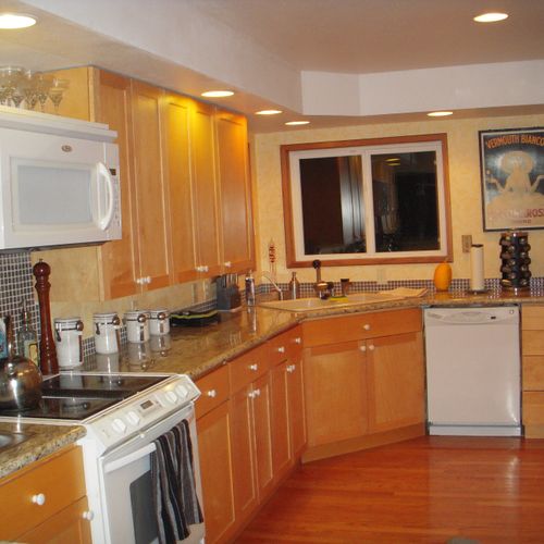 Kitchen remodel. We installed cabinets the homeown
