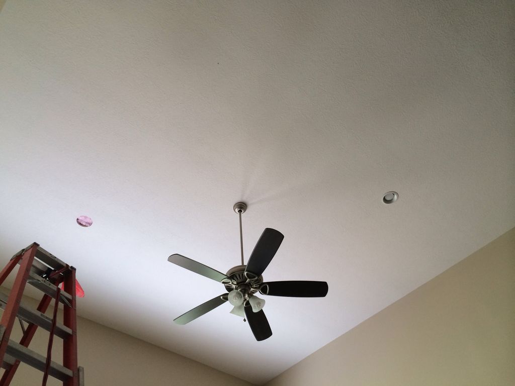 4 recessed can addition in 20ft high ceiling