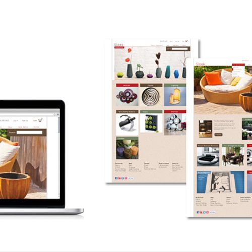 Website design for a furniture company