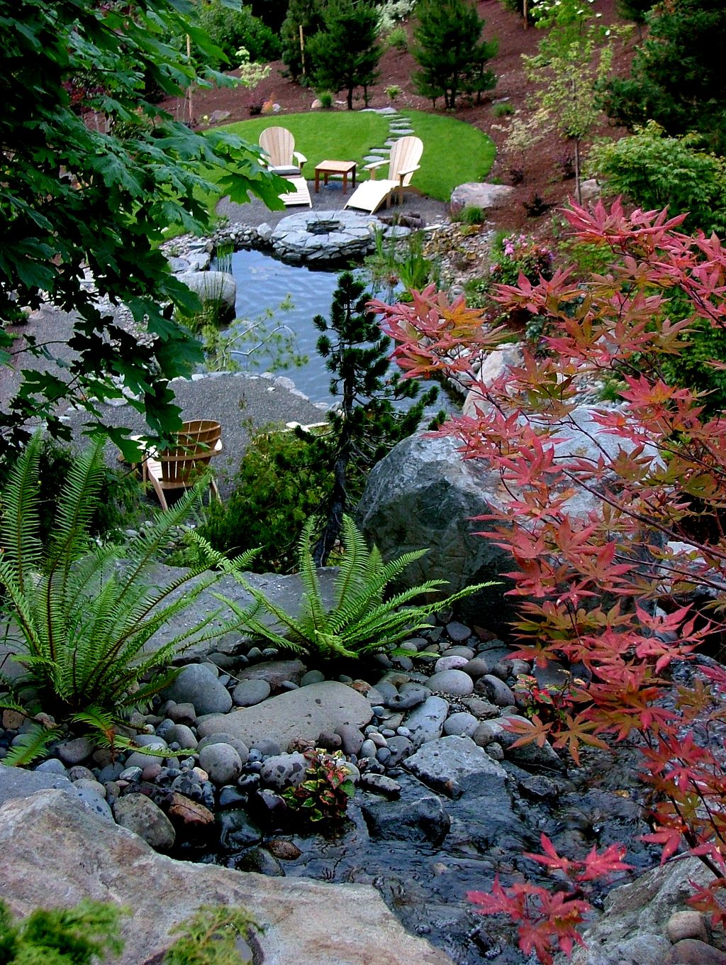Here's a beautiful water feature we installed in a