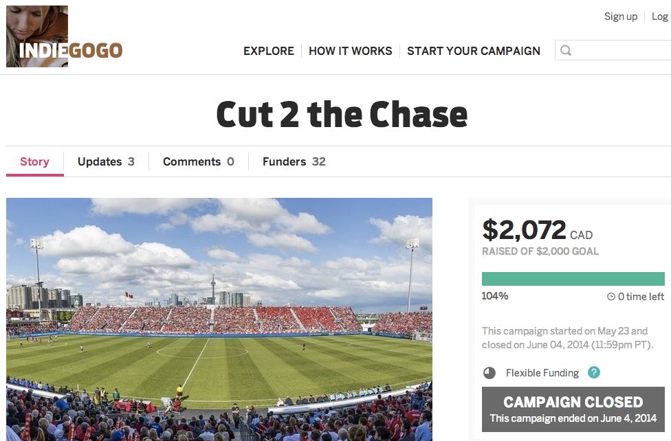 Indiegogo crowd funding campaign