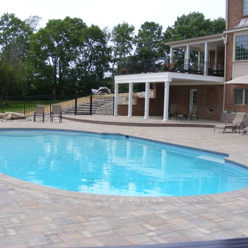 Brick Paver Patio, Pool House, In-Ground Pool, Hot