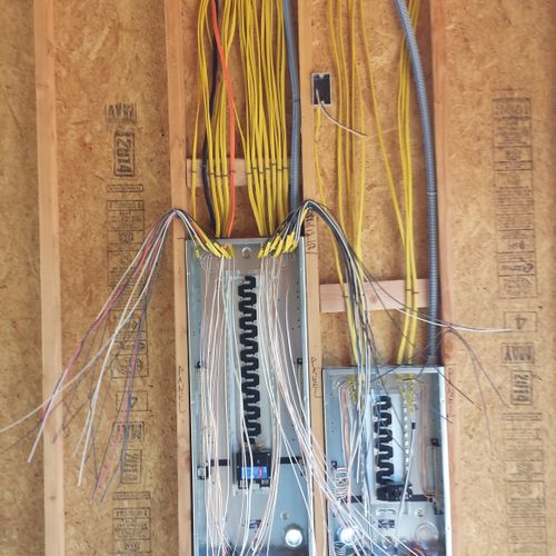 New construction breaker panel wiring