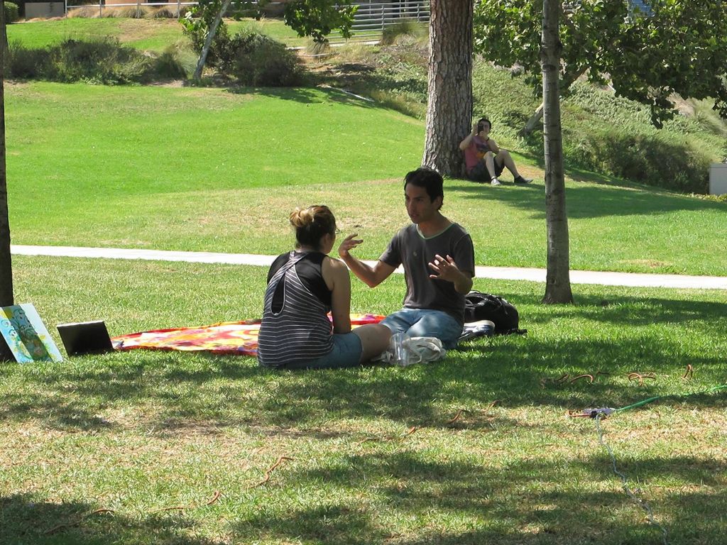 Here I am with a client chatting about the chakras