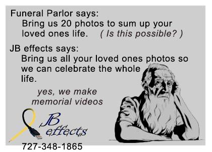 Don't let the funeral parlor force you to  sum up 