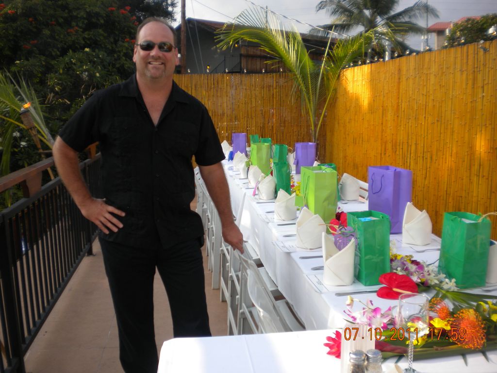Sam-Event /Banquet Coordinator, Set up for Wedding