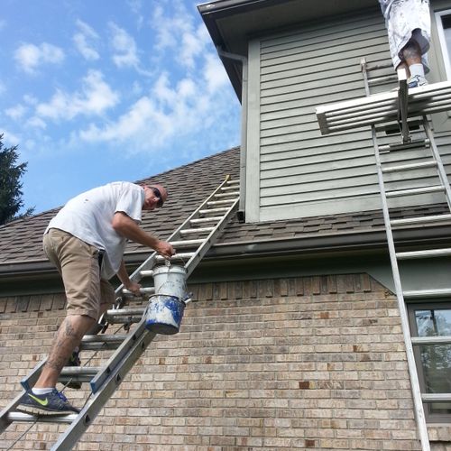 We do all exterior painting and siding