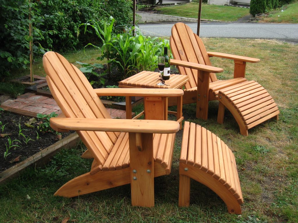 Classic Adirondack style Patio Set. Two Classic Ad