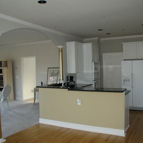 Remodeled Kitchen With Granite Counter Tops