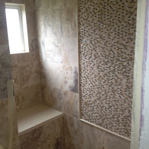 New Shower Installation with Seating