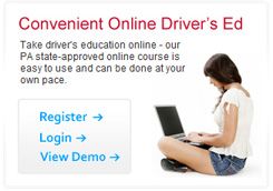 Sign up for Online Driver's Ed courses on our webs
