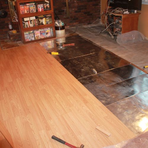 pre finished wod laminate flooring