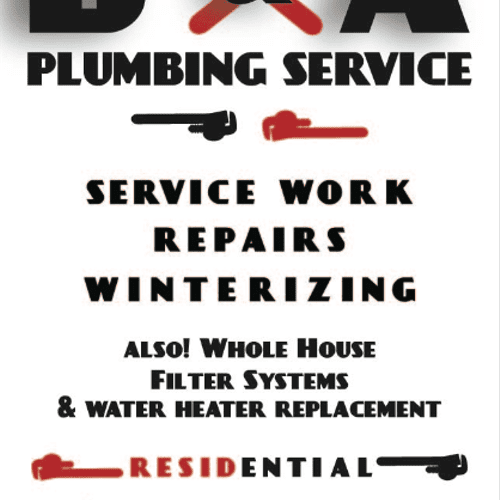 Single sided business card made for local plumbing