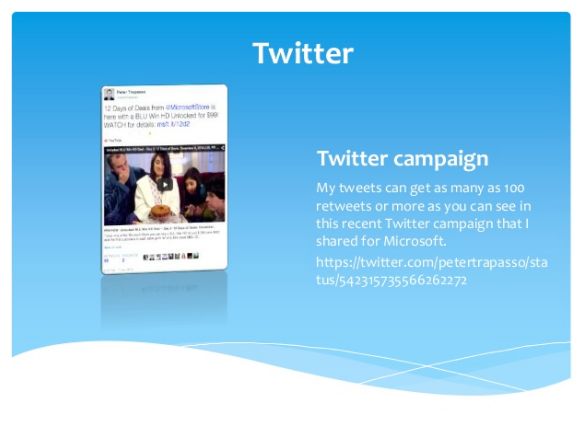 A recent Twitter campaign I shared for Microsoft r