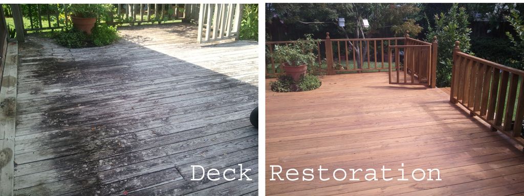Deck restoration. Customer thought his deck needed