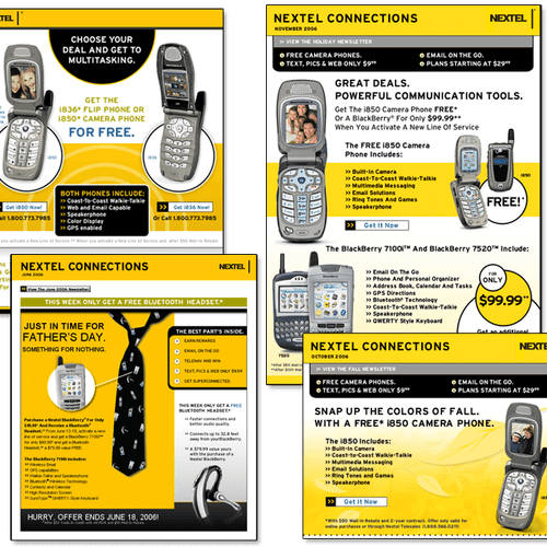 Email campaign for Nextel Connections