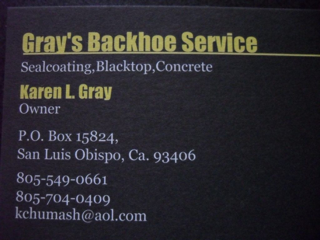 Gray's Backhoe & Hauling Service