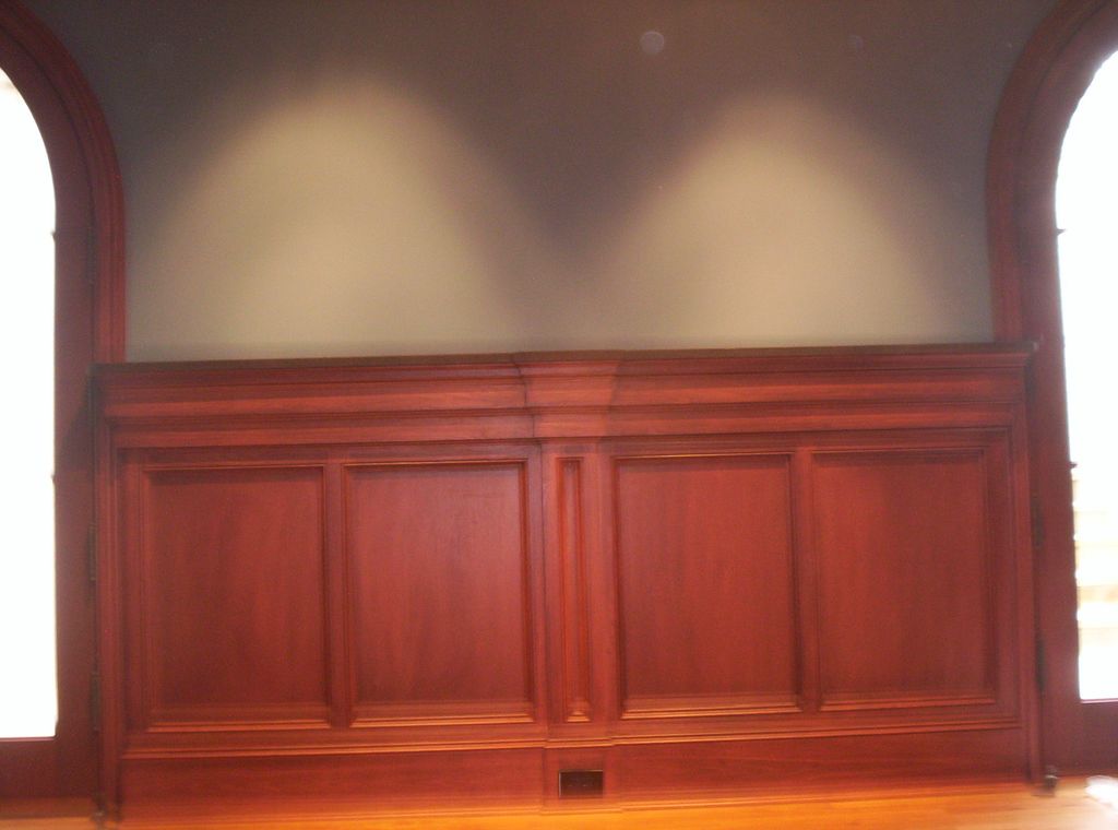 Detailed waynescot in bar and billiard room