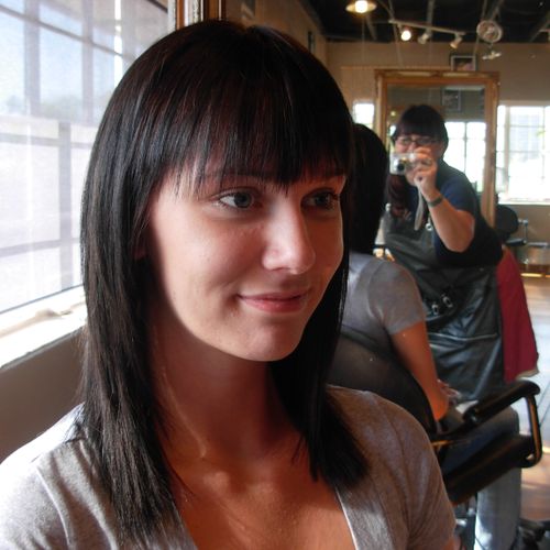 Savonne: After, dark brown color and fresh cut wit