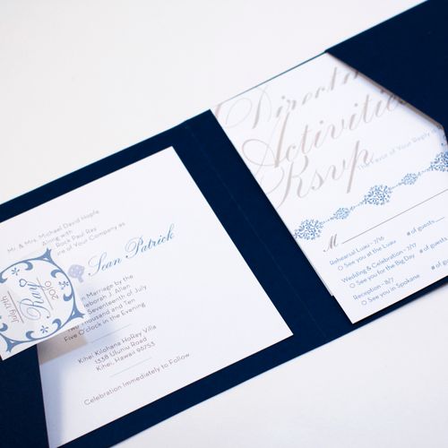Elegant Pocket Invite Design