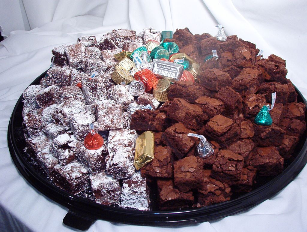 Tasty brownie bites.