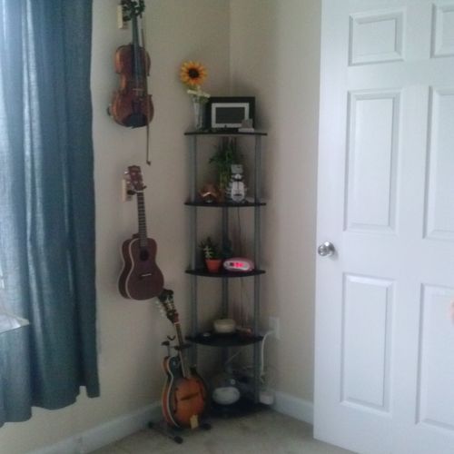 The "instrument corner" in my studio